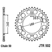 Reťazová rozeta JT JTR 502-48 48T, 530